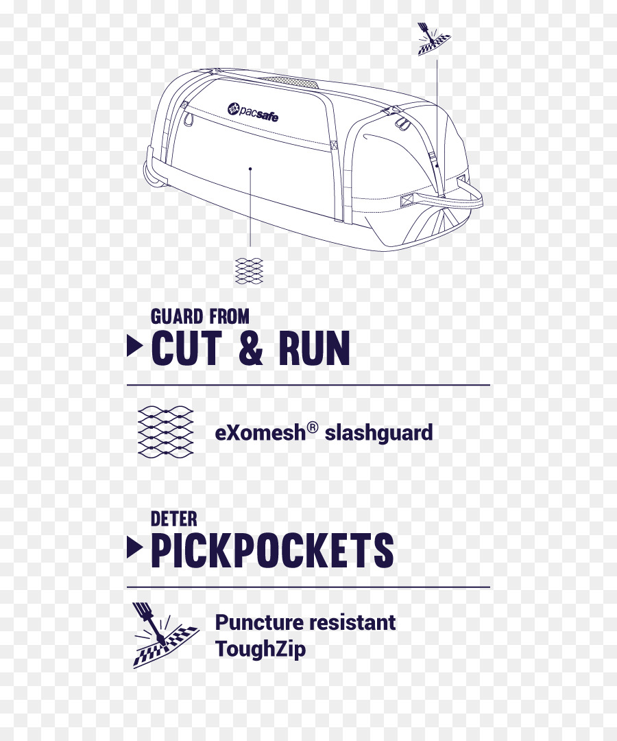 Pacsafe Anti Diebstahl system Duffel Taschen - Tasche