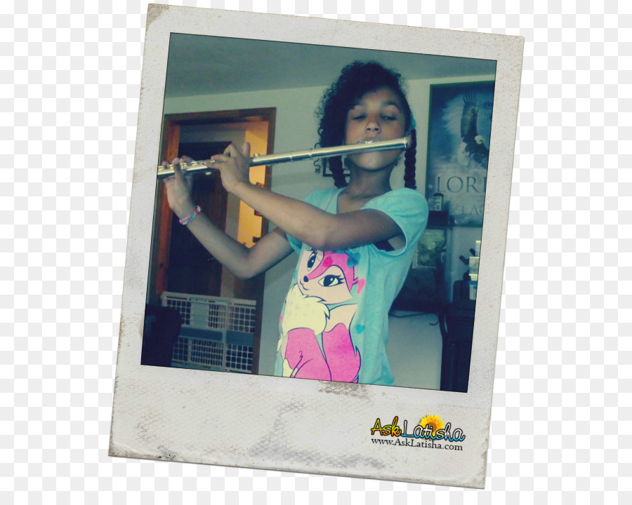 Flauto, Art Poster Figlia Di Apprendimento - suonatore di flauto