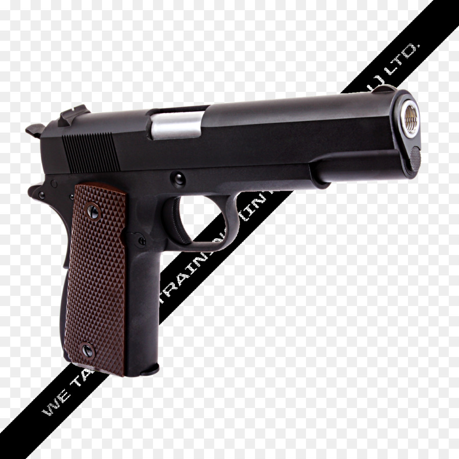 Airsoft-Waffe, die Gun-barrel-M1911 Pistole - Pistole zeigt auf Kamera