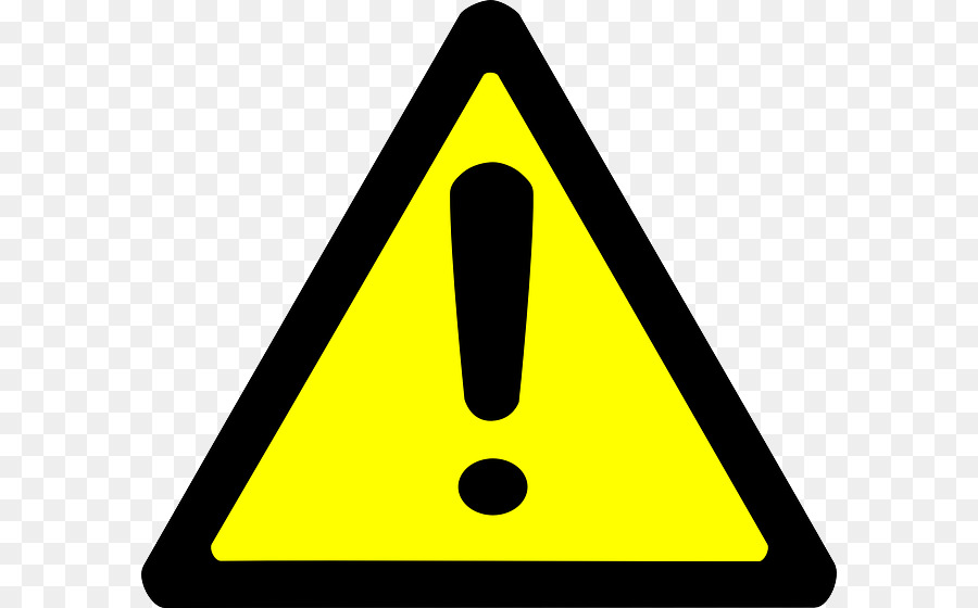 Dấu hiệu cảnh báo An toàn Clip nghệ thuật - màu vàng tam giác