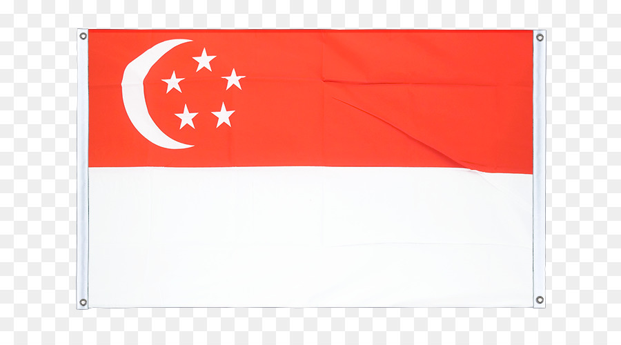 Flagge von Singapur Flagge von Singapur Länge Banner - Flagge
