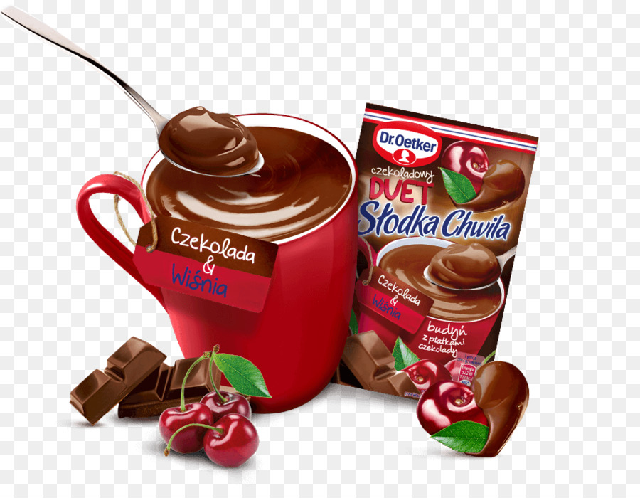 Heiße Schokolade Budino Kissel Nutella - Schokolade