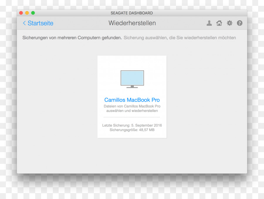 Stampa macOS Carta Font - hub di backup di backup di Seagate