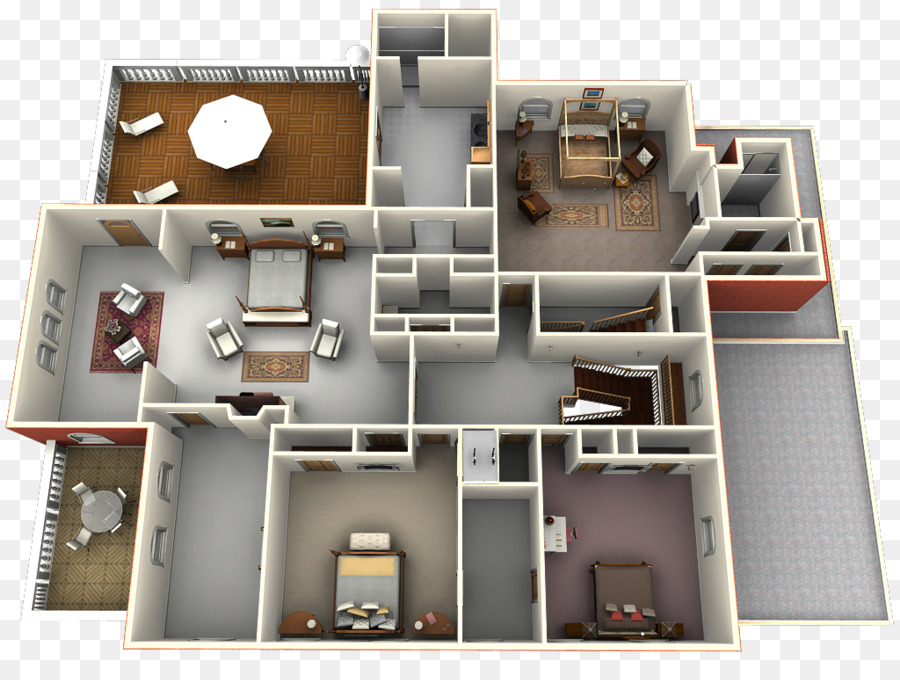 Apartment Floor plan Foxland Kreuzung Schlafzimmer - Wohnung