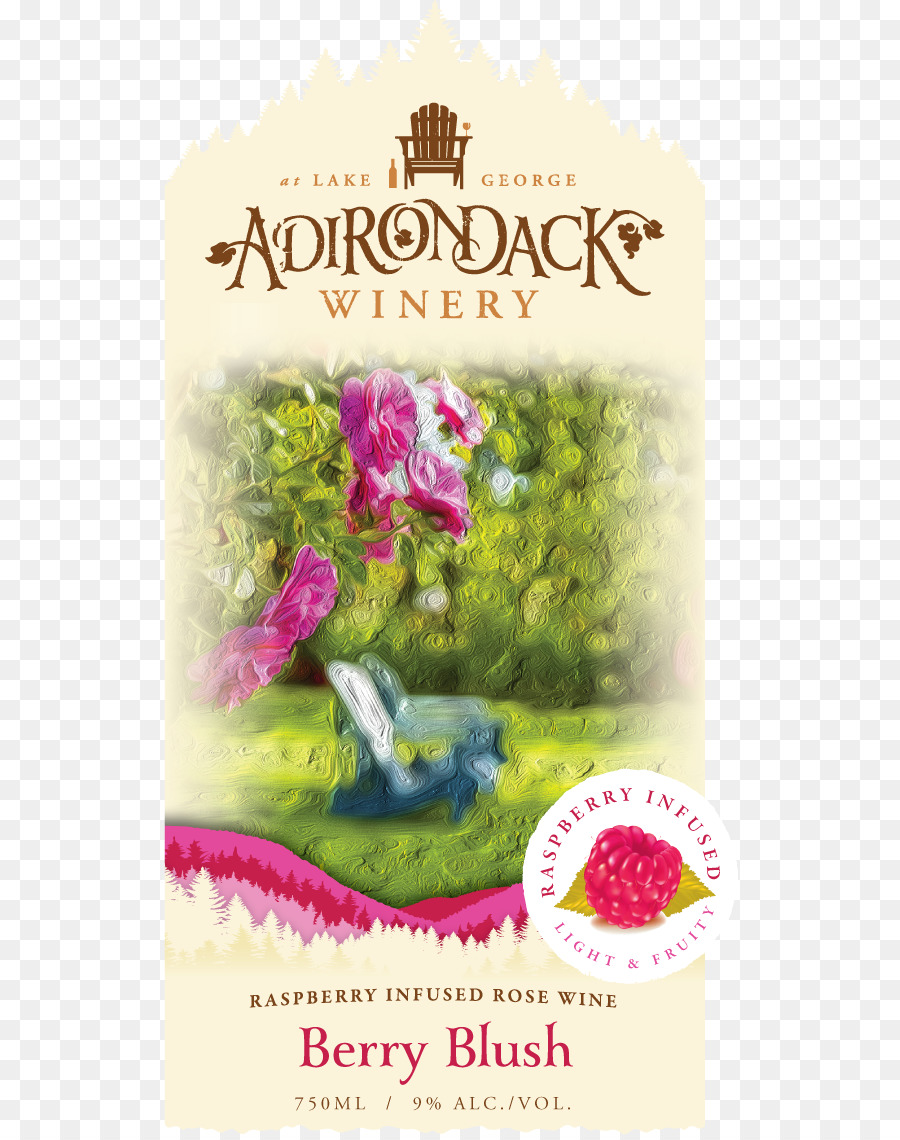Etichetta del vino Cantina Montagne Adirondack Berry - frutta all'ingrosso di carta