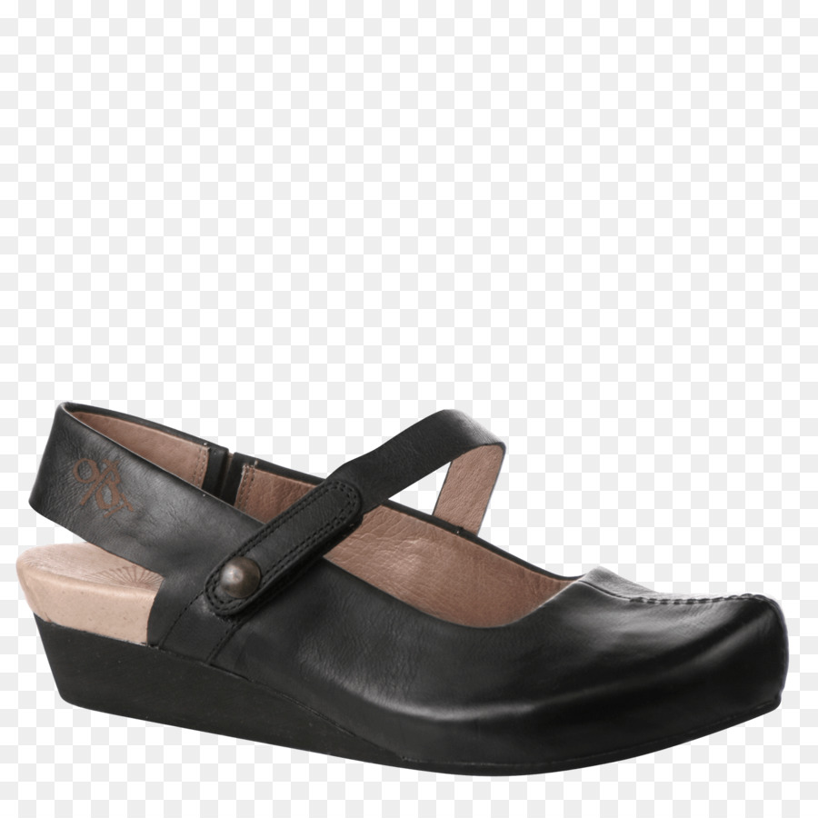 Mary Jane Leder Schuh Sandalen Slingback - schwarz Leder Schuhe