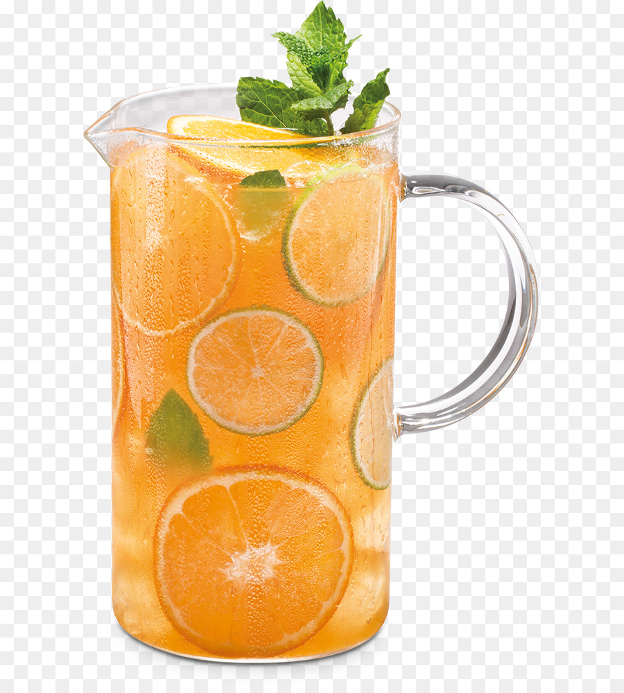 Orange trinken Eistee-Cocktail Orangensaft - Eistee