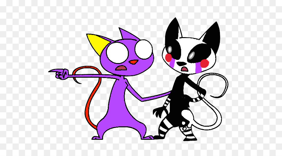 Kätzchen-Marionette Marionette-Katze-Fan-Kunst - Kätzchen