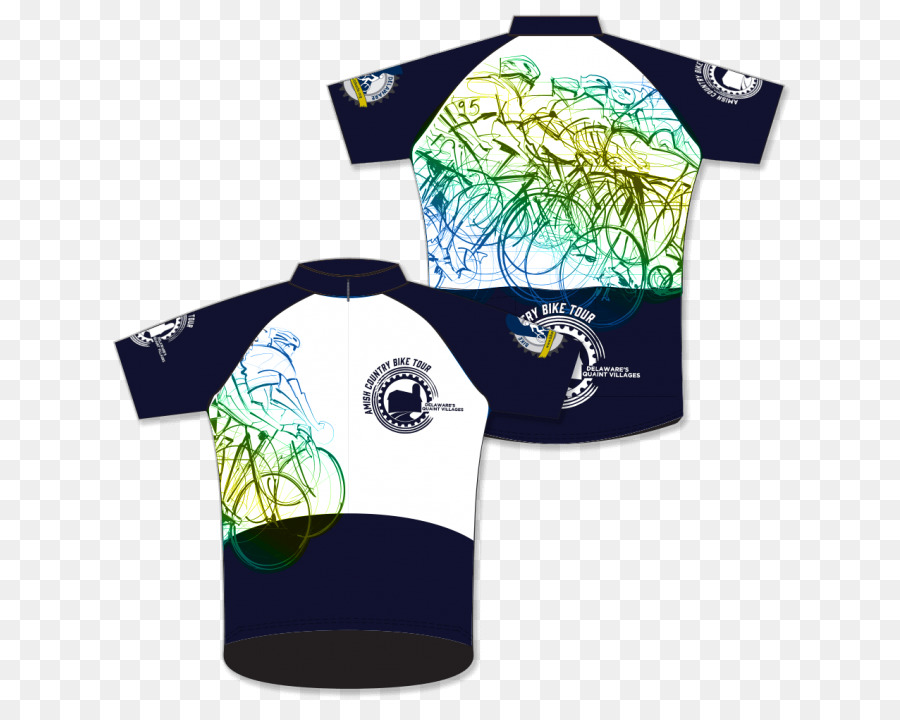 T-shirt Jenn Pozzi Design Amish Country Bike Cycling jersey - Maglietta