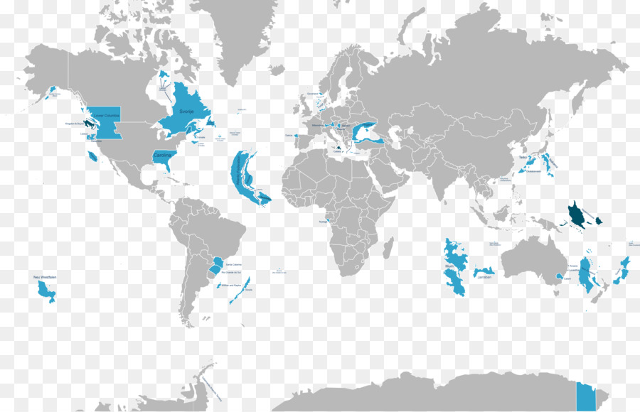 Globe Weltkarte - leere Karte der Welt