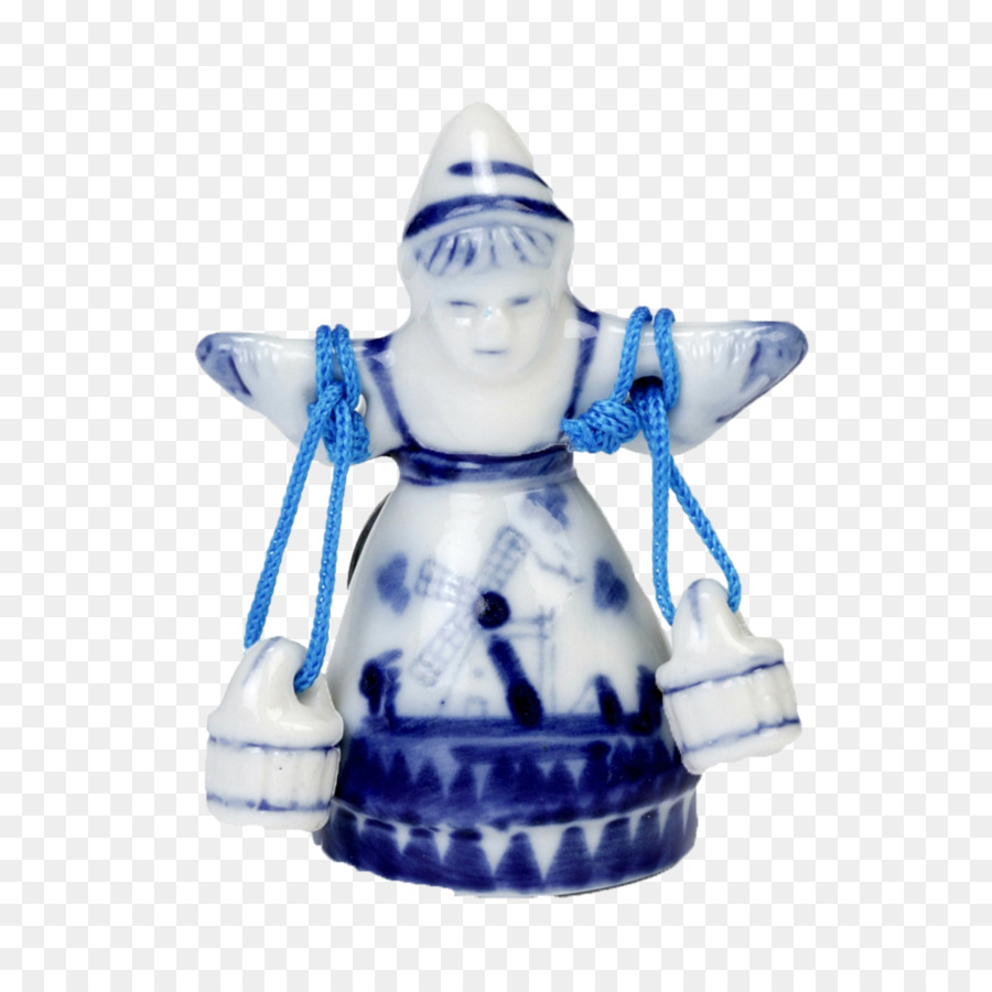 Bức tượng màu xanh Cobalt - Delftware