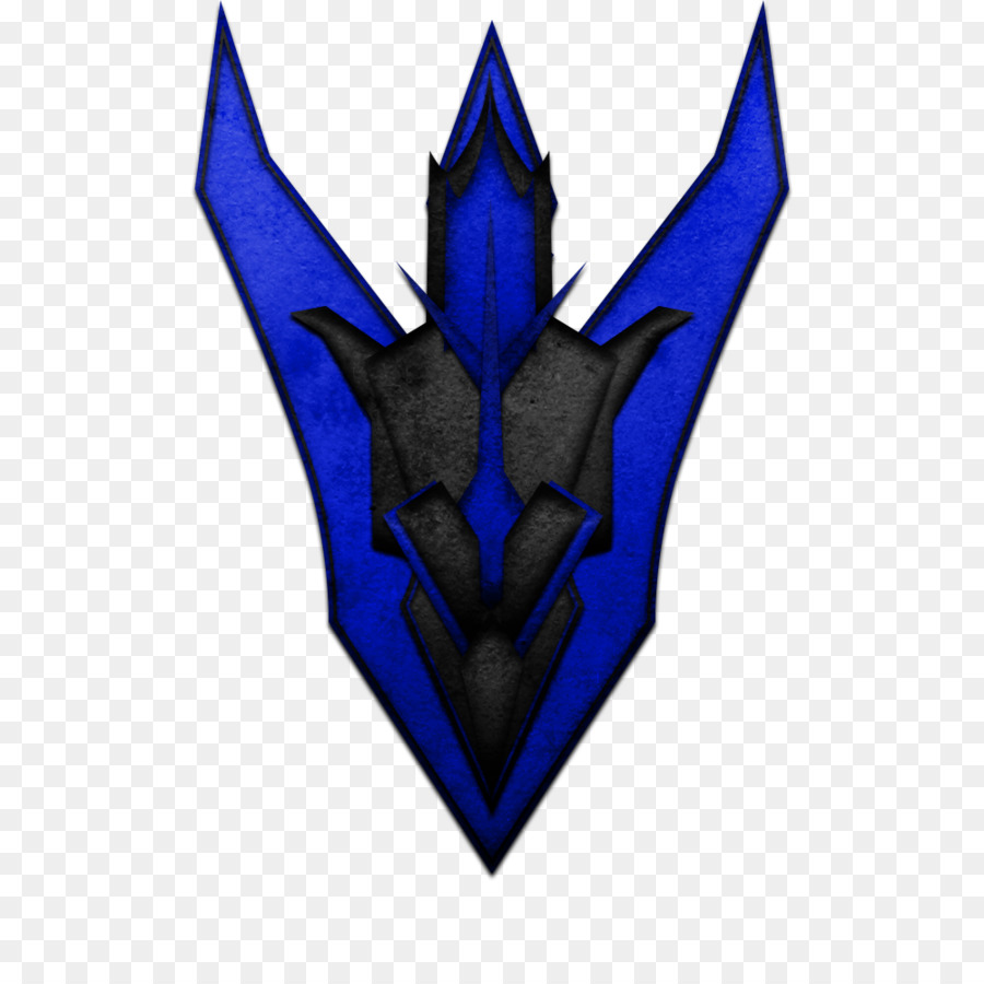 Leaf Symbol-Charakter Electric Blue - Blatt