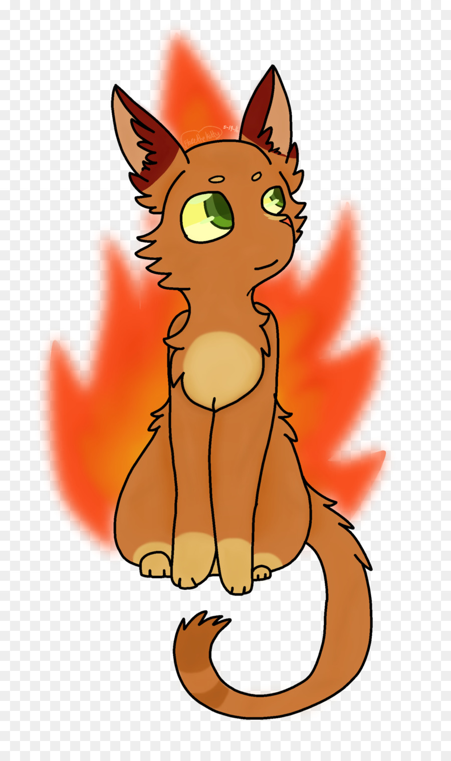 Die schnurrhaare der Katze Roter fox-Kunst-Firestar - Katze