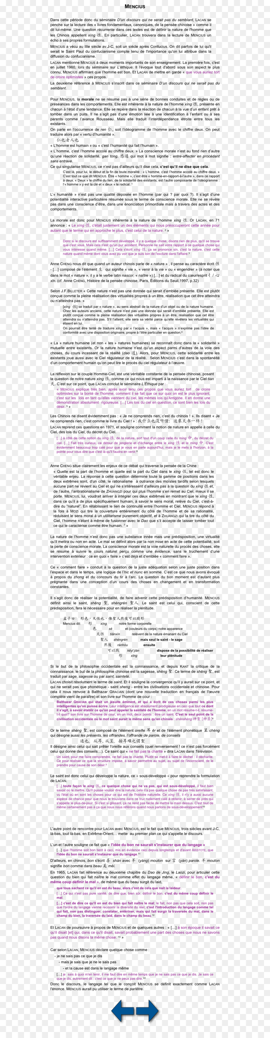 Dokument-Line Winkel-Pink M - Konfuzius und mencius