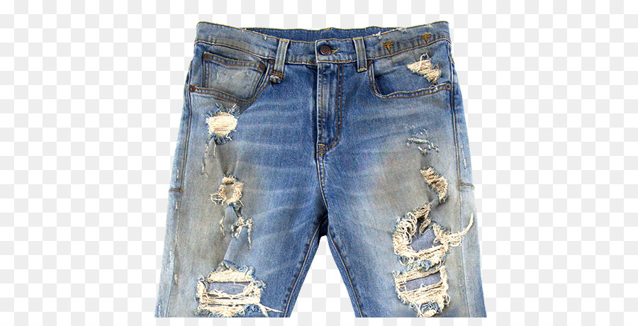 Jeans Denim Bermuda Y7 Studio Williamsburg - I jeans strappati