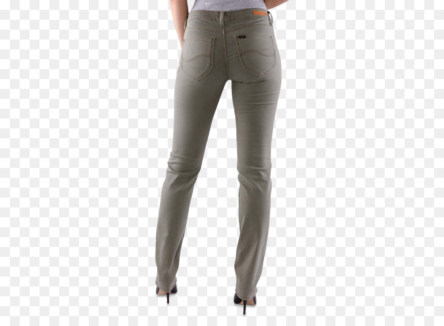 Jeans Khaki Taille - gerade Hose