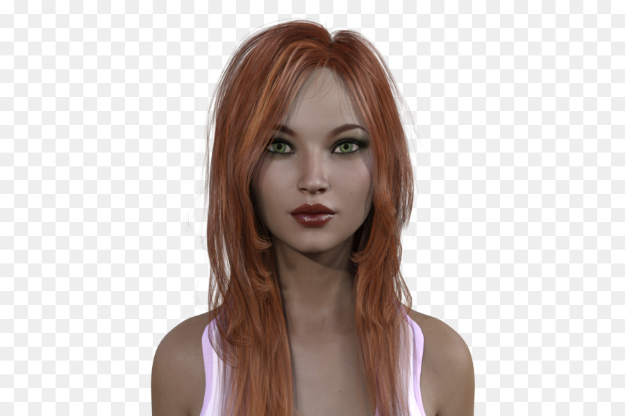 Capelli castani taglio di Fase Avatar Layered capelli computer grafica 3D - Avatar