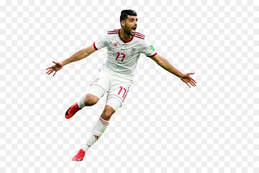 2018 della Coppa del Mondo di Iran national football team 3D, rendering, giocatore di Calcio a - Calcio