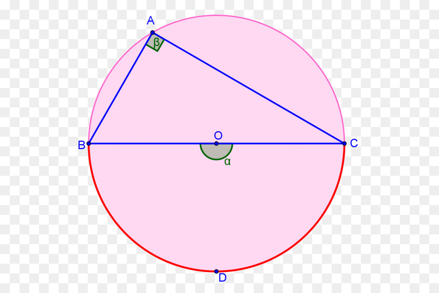 Kreis Winkel Punkt - semi circular arc