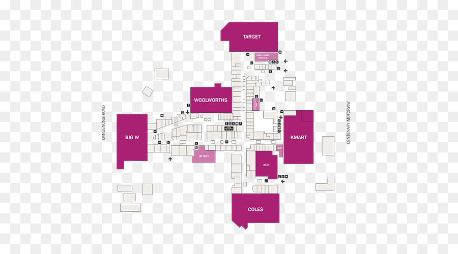 Mount Ommaney Shopping Centre Grundriss, Einzelhandel Pandora - park Stock