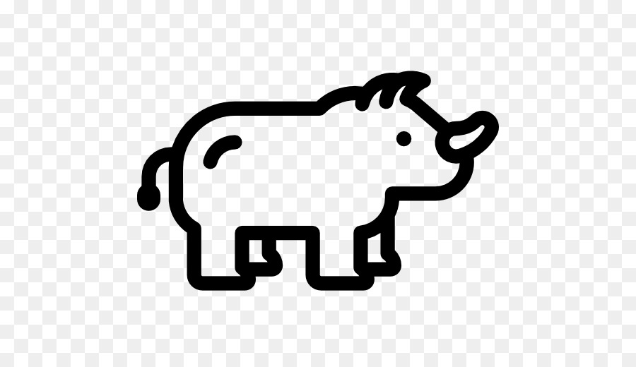 Il rinoceronte, Animale Mammifero Computer Icone clipart - zoo icona
