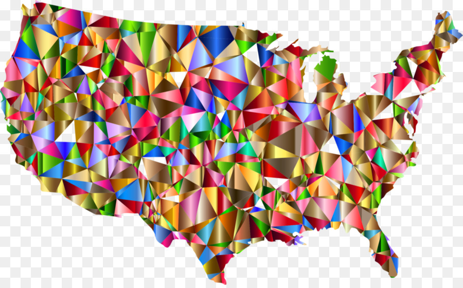 Flagge der Vereinigten Staaten Map - Vereinigte Staaten