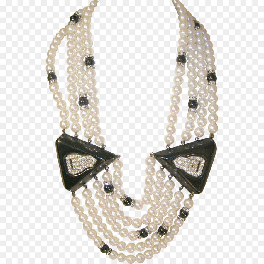 Halskette Imitation Perle-Ohrring-Schmuck - Halskette