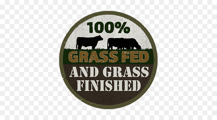 Logo Lebensmitteln Tierischen Körperliche fitness Schriftart - Kuh gras