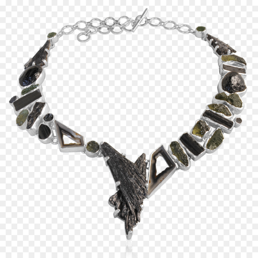 Armband Silber Halskette Schmuck-Edelstein - Silber