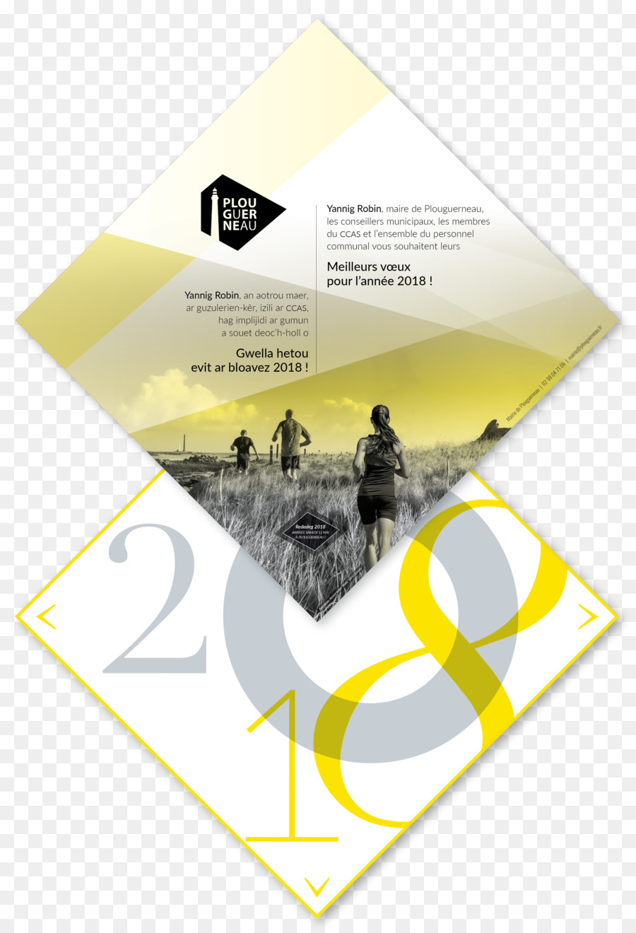 jumelage Plouguerneau-Edingen/Neckarhausen thiết kế đồ Họa Văn bản - 2018 chữ số