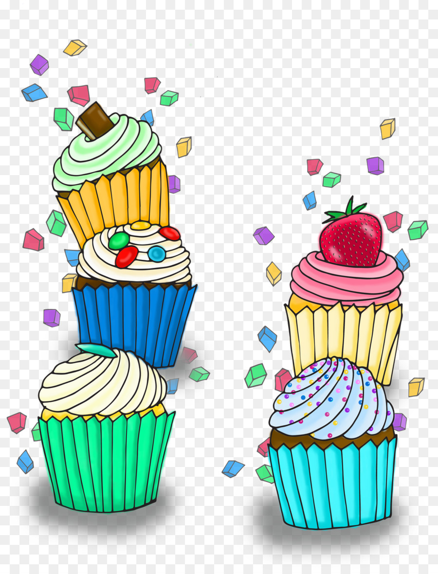 Cupcake Kem Nón Muffin Clip nghệ thuật - bánh