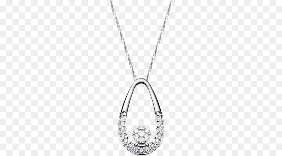 Medaillon Halskette Körper Schmuck Diamant - Halskette