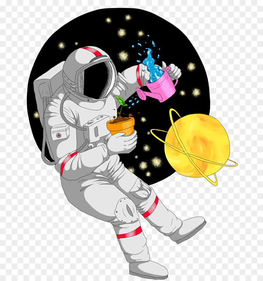 Astronauta, spazio Esterno e Spazio arte Disegno - L'astronauta