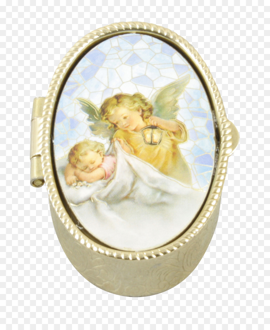 Schutzengel, Schutzengelbild Bett Kleinkind - Engel