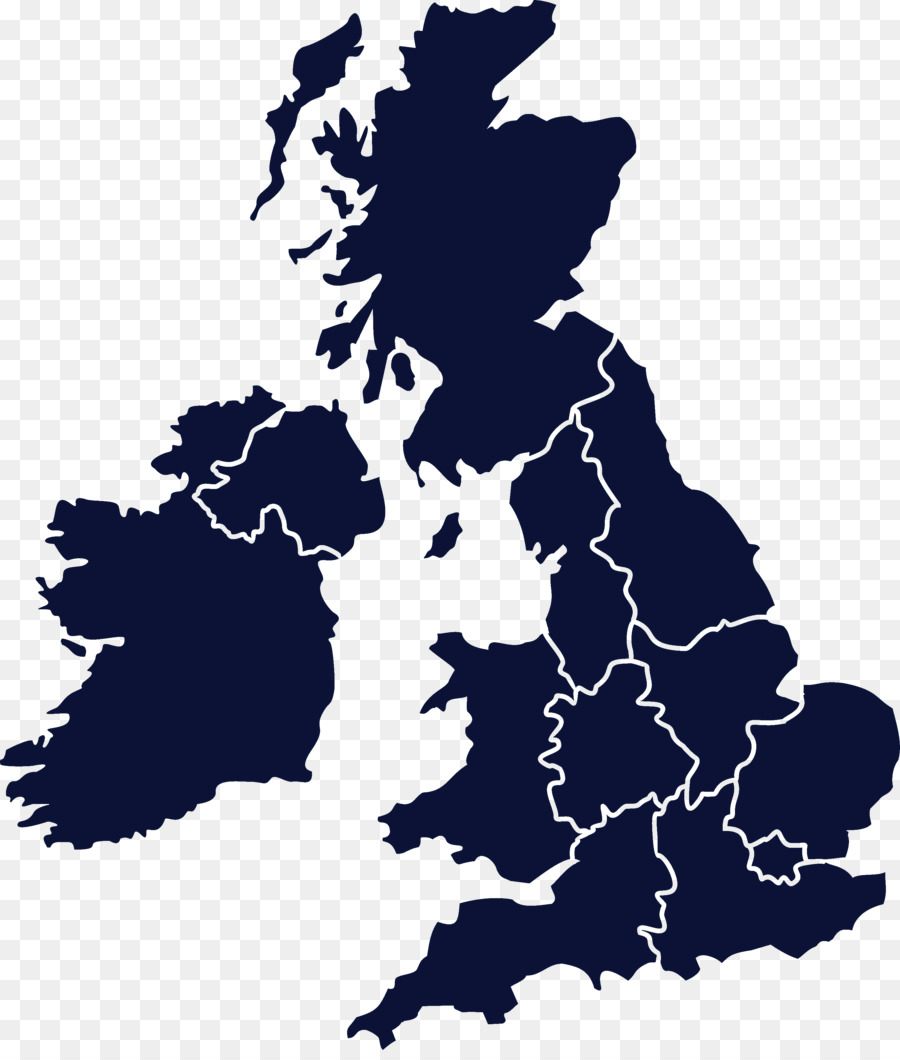 Inghilterra Isole Britanniche Mappa Vettoriale - inghilterra