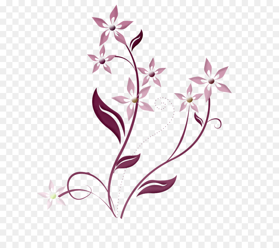 Arabesken-Stickerei - Blume