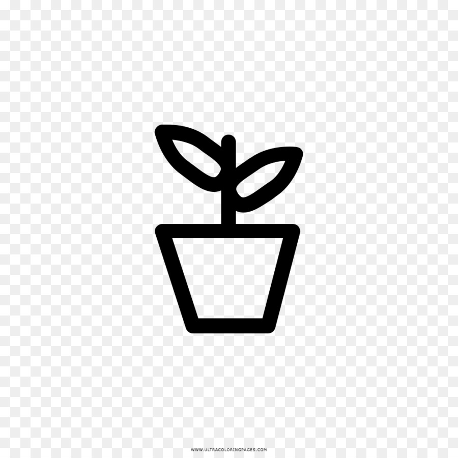 Malbuch, Zeichnung, Schwarz und weiß Ausmalbild Pflanze - Anlage