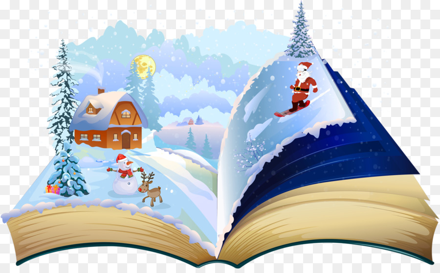 Natale Libro di Babbo Natale Lettura Clip art - natale