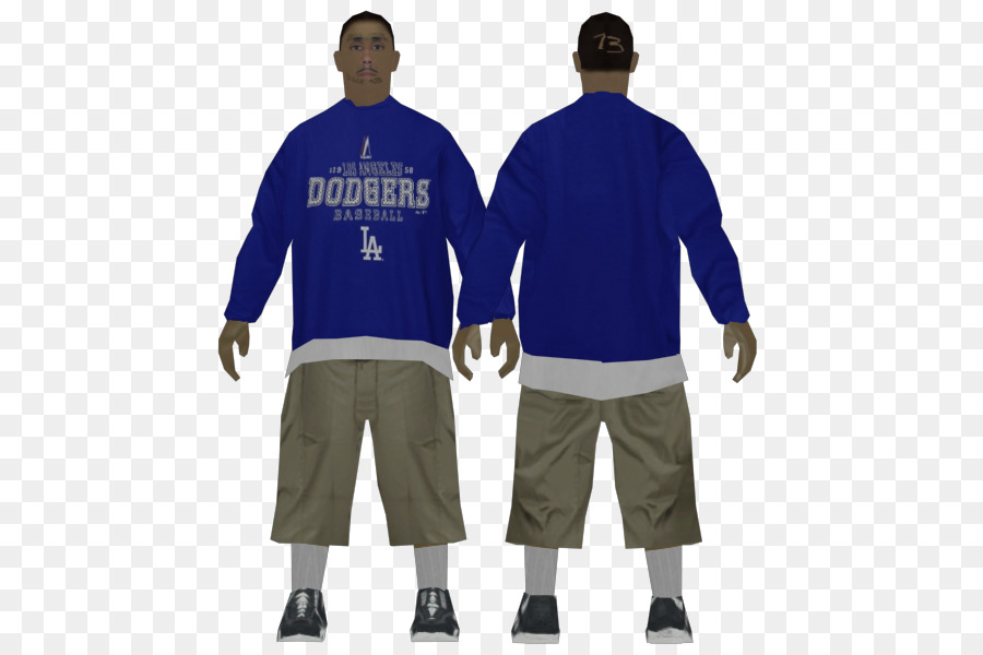 Grand Theft Auto: San Andreas T-shirt Kobalt Blaue Ärmel Jacke - T Shirt