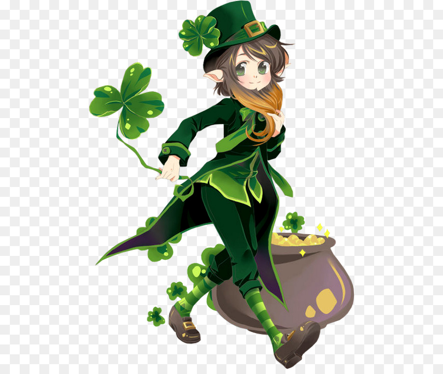 St Patrick's Day - Irish Anime Girl