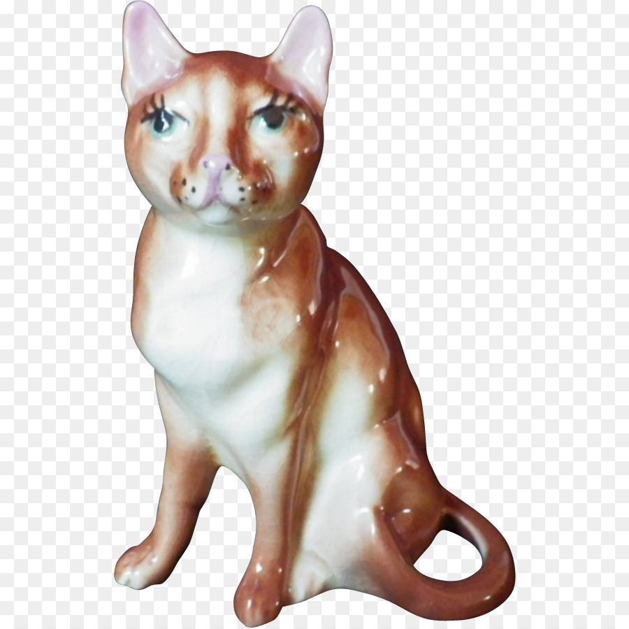 Schnurrhaare Inländischen Kurzhaar-Katze, Tabby cat Figurine - Katze