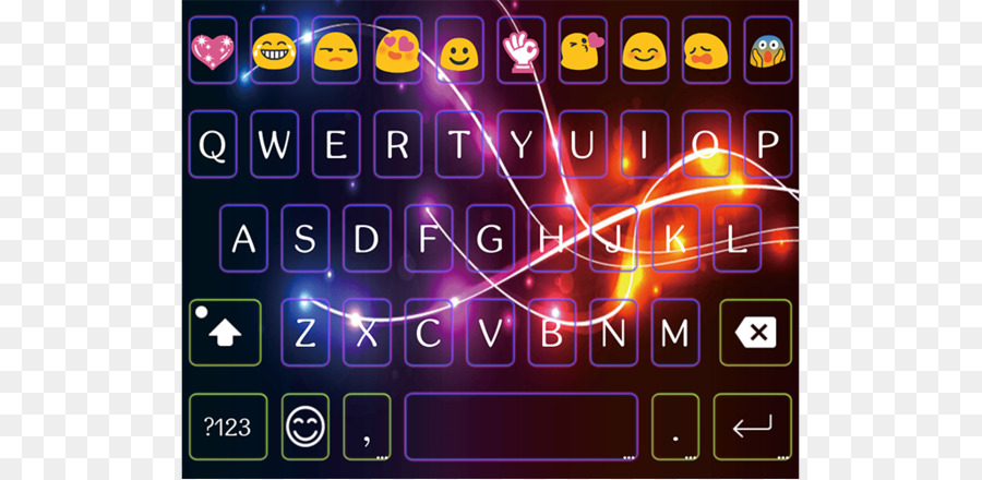 Computer-Tastatur, Farbe Galaxy Android Emoji - Android