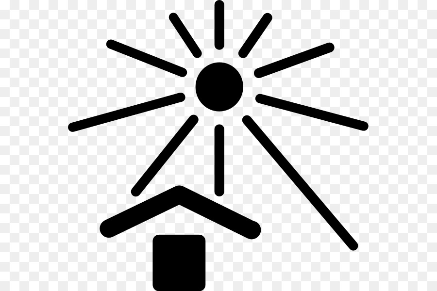 Simbolo di potenza luce del Sole Clip art - simbolo