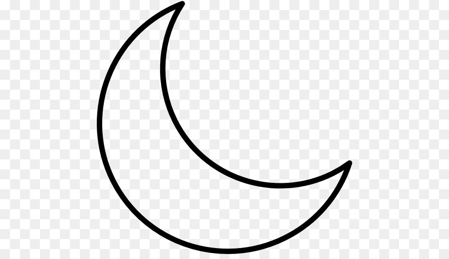 Cartoon icon drawing of a crescent moon Royalty Free Vector