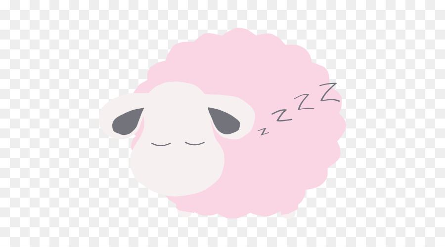 Muso Rosa M Personaggio Clip art - pecore sonno