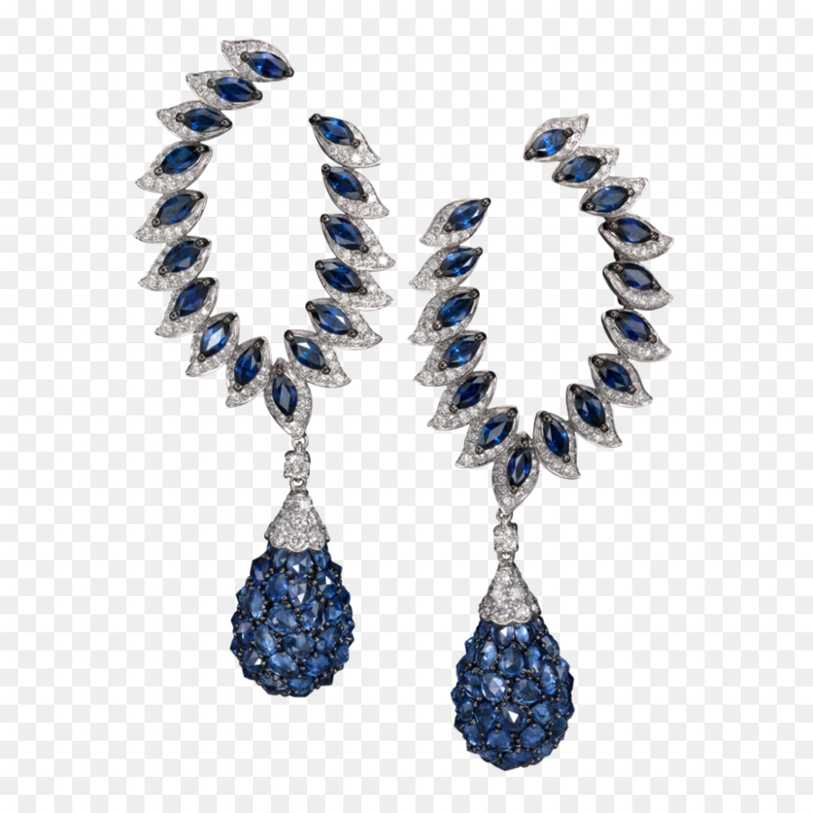 Bông Tai Sapphire Đồ Trang Sức Kim Cương Bitxi - sapphire