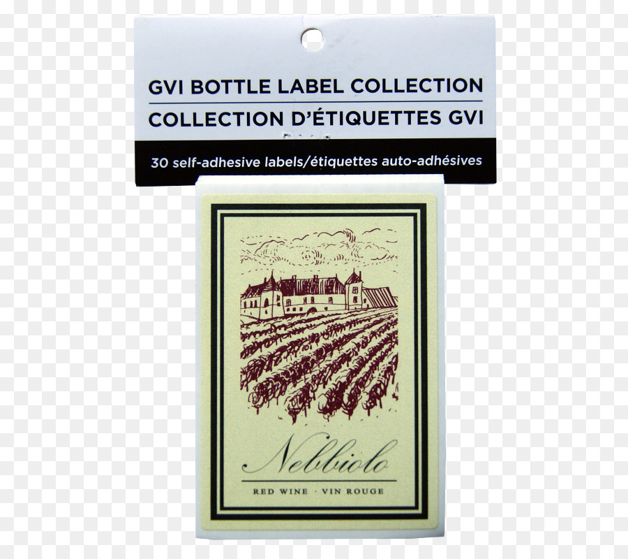 Etichetta del vino Nebbiolo di carta Etichetta del vino - vino