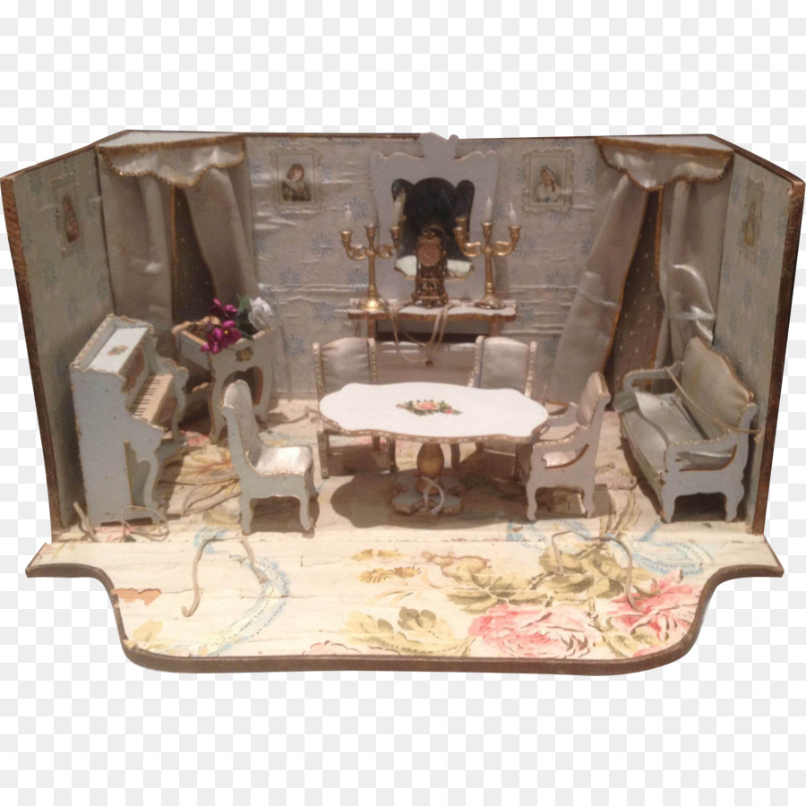 Room box Puppenhaus Antik Tisch - Antike