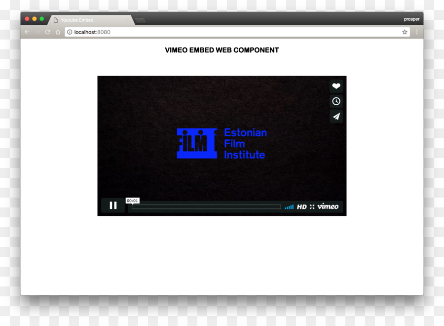 Display-Gerät Multimedia-Screenshot Electronics Computer-Monitore - vimeo play Taste