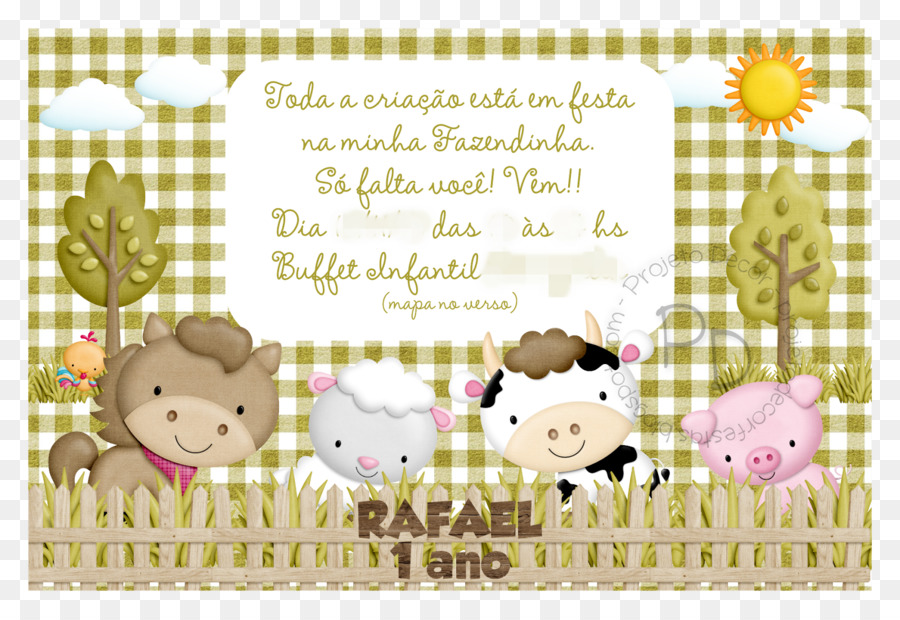 Maiale Carta Baby shower Party Font - maiale